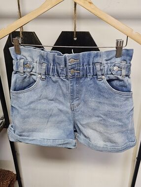 Almost Famous Paperbag Waist Denim Shorts